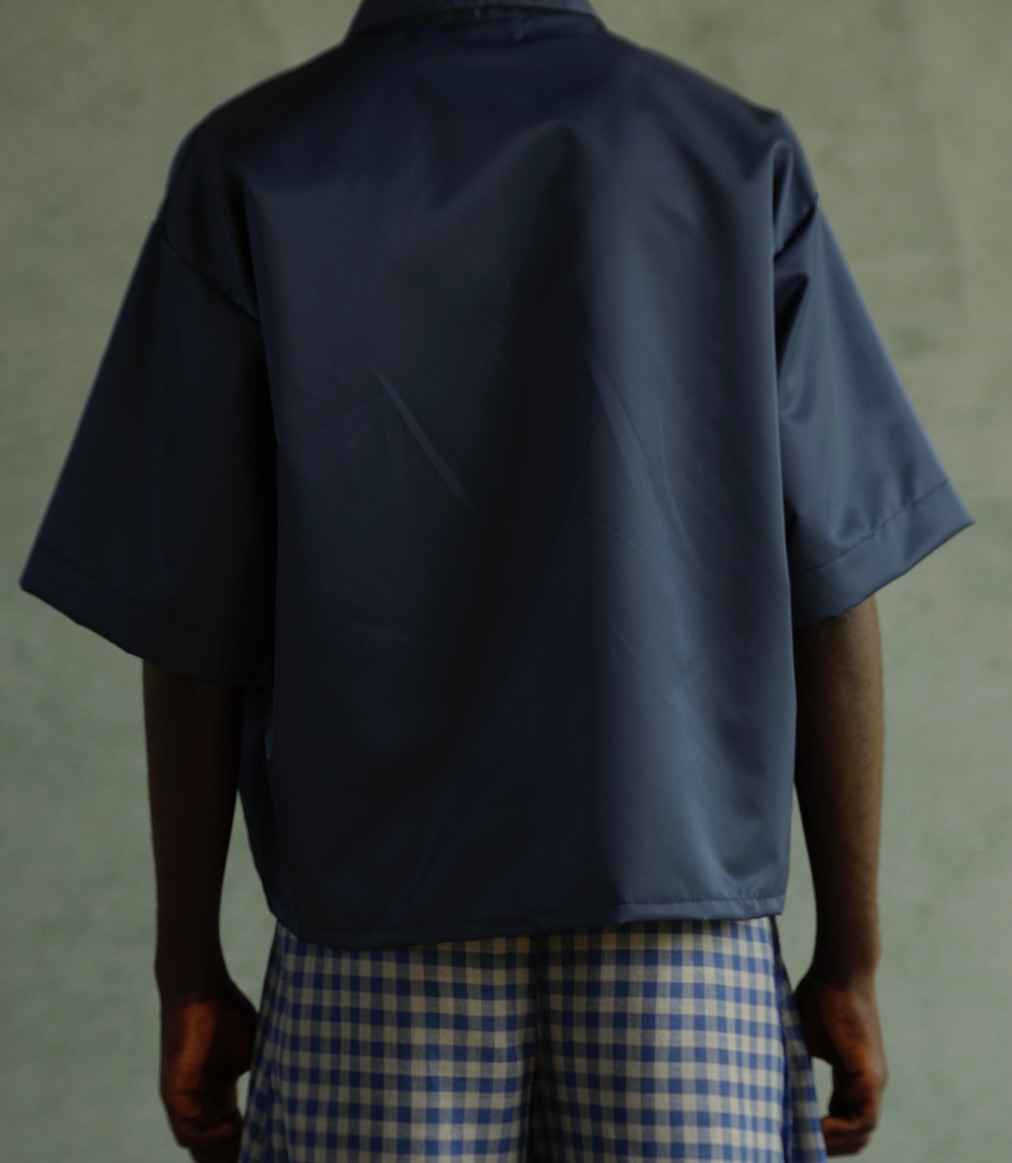 AKWANTUO BUTTON UP SHIRT in midnight blue