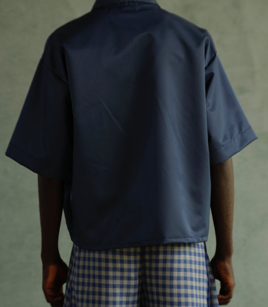 AKWANTUO BUTTON UP SHIRT in midnight blue