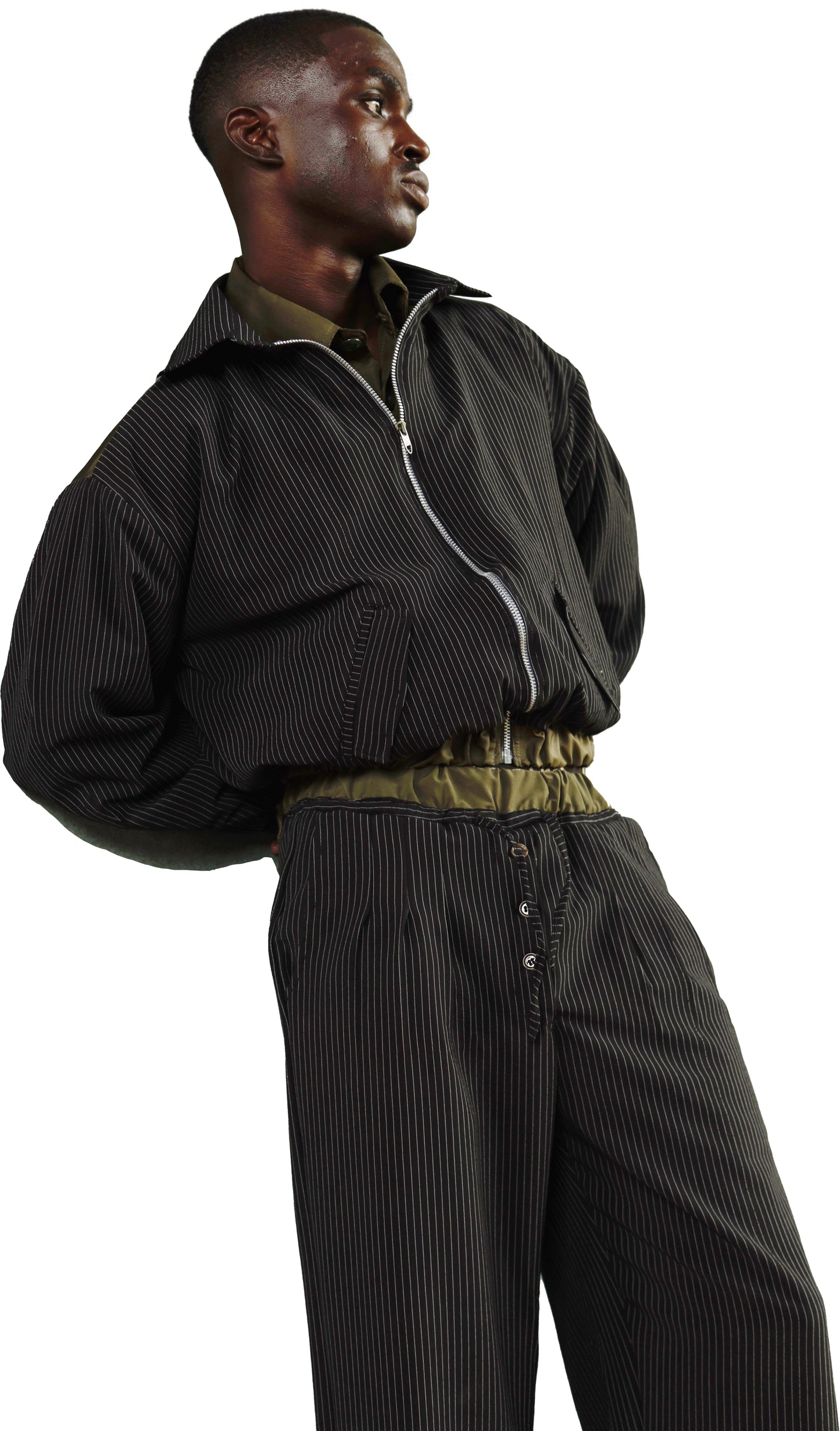 PINSTRIPE JACKET in black