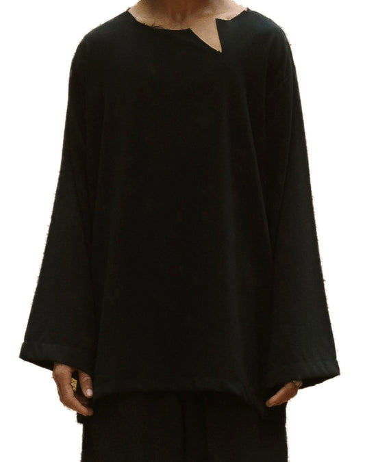 PARAMETRIC CREWNECK LONG SLEEVES in black