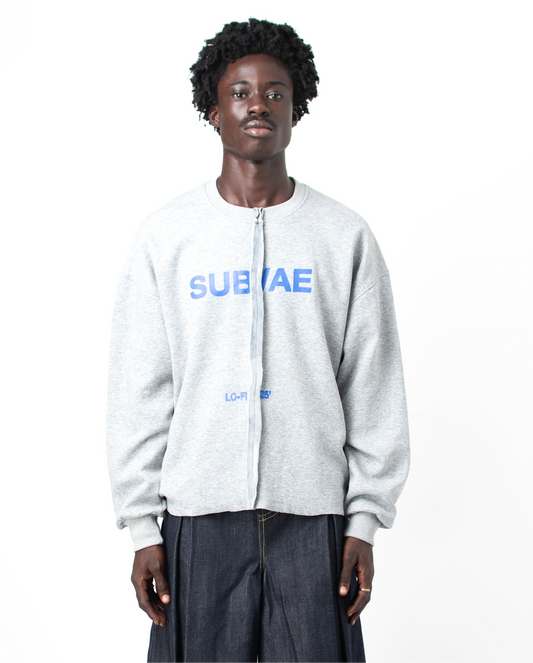 LO-FI EDGE SWEATSHIRT in gray (blue logo)