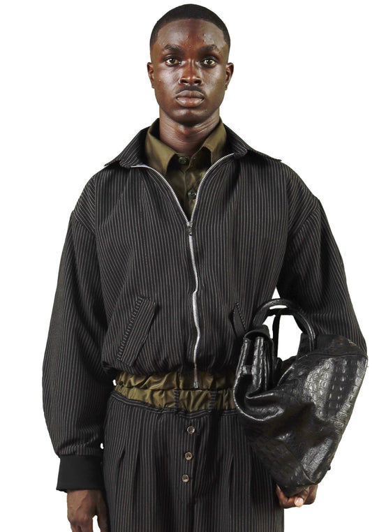 PINSTRIPE JACKET in black