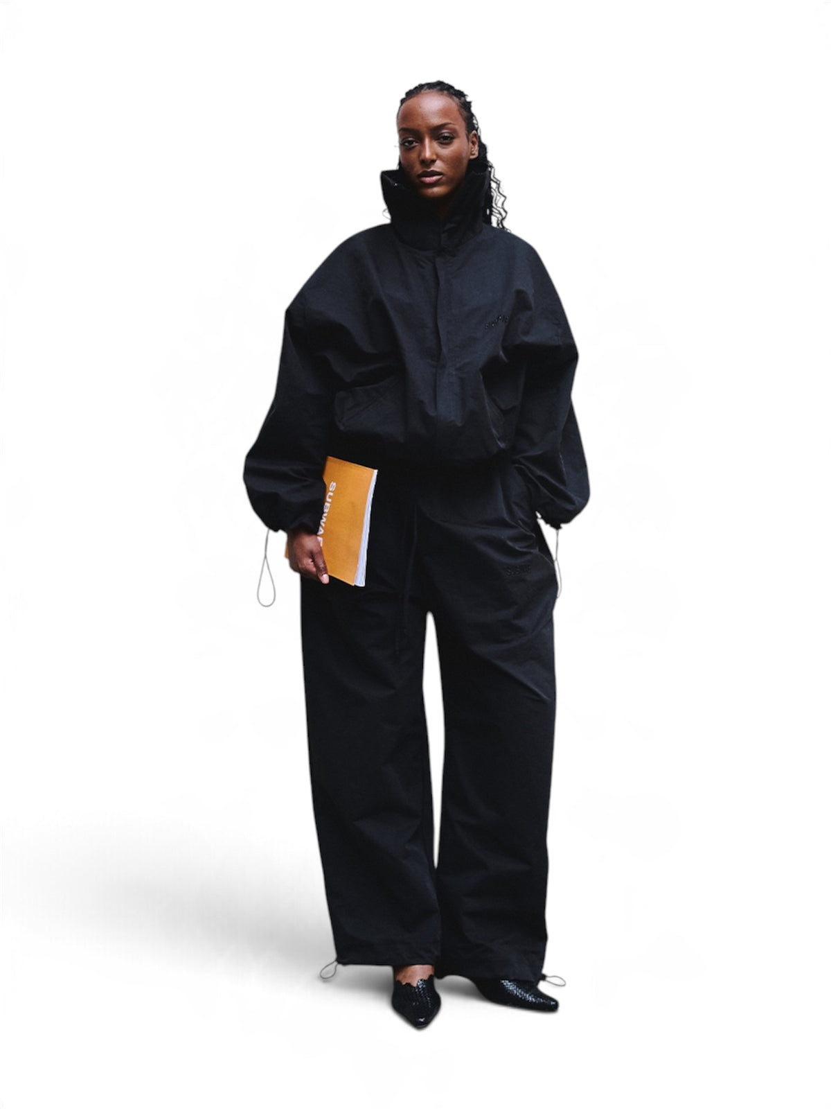 ASAASE TRACKSUIT JACKET in navy black